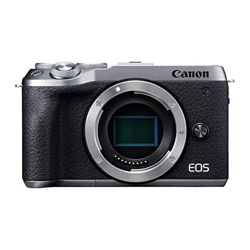 캐논 [아마존베스트]Canon Mirrorless Camera [EOS M6 Mark II](Body) for Vlogging|CMOS (APS-C) Sensor| Dual Pixel CMOS Auto Focus| Wi-Fi |Bluetooth and 4K Video, Silver