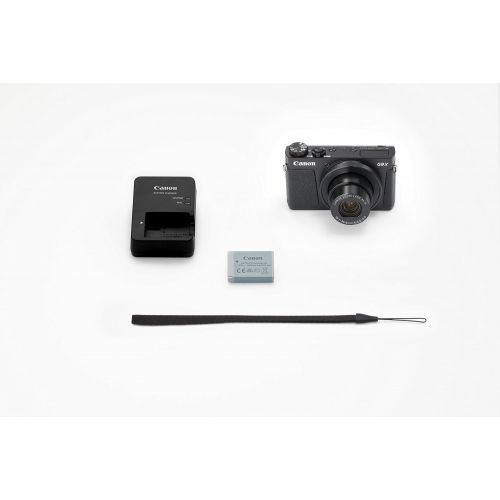 캐논 [아마존베스트]Canon PowerShot G9 X Mark II Compact Digital Camera w/ 1 Inch Sensor and 3inch LCD - Wi-Fi, NFC, & Bluetooth Enabled (Black), 6.30in. x 5.70in. x 2.50in.