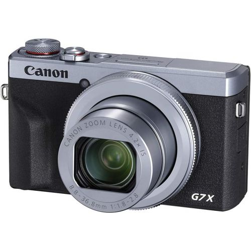 캐논 [아마존베스트]Canon PowerShot Vlogging Camera [G7X Mark III] 4K Video Streaming Camera, Vertical 4K Video Support with Wi-Fi, NFC and 3.0-inch Touch Tilt LCD, Silver