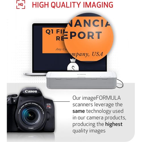 캐논 [아마존베스트]Canon imageFORMULA R10 Portable Document Scanner For PC and Mac, Easy Setup For Home or Office Use, Includes Scanning Software, (4861C001)