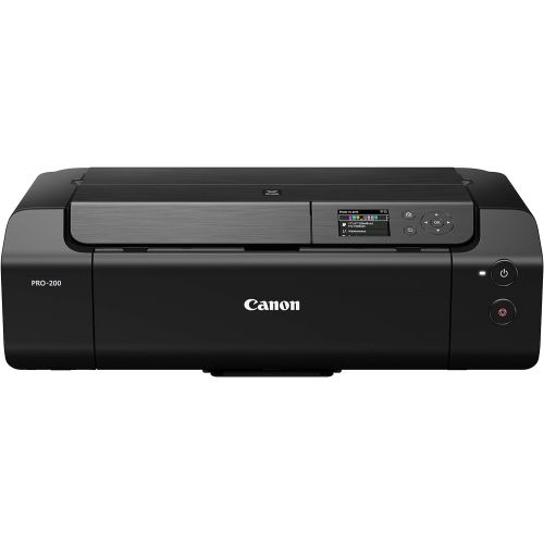 캐논 [아마존베스트]Canon PIXMA PRO-200 Wireless Professional Color Photo Printer, Prints up to 13X 19, 3.0 Color LCD Screen, & Layout Software and Mobile Device Printing, Black