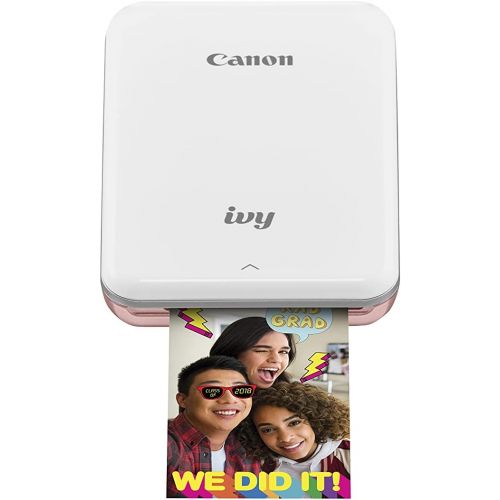 캐논 Canon IVY Mini Photo Printer for Smartphones (Rose Gold) - Sticky-back prints, Pocket-size