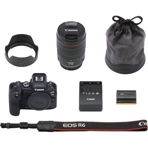 캐논 [아마존베스트]Canon EOS R6 Full-Frame Mirrorless Camera + RF24-105mm F4 L is USM Lens Kit