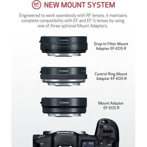 캐논 [아마존베스트]Canon Full Frame Mirrorless Camera [EOS R]| Vlogging Camera (Body) with 30.3 MP Full-Frame CMOS Sensor, Dual Pixel CMOS AF, Wi-Fi, and 4K Video Recording up to 30 fps