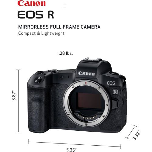 캐논 [아마존베스트]Canon Full Frame Mirrorless Camera [EOS R]| Vlogging Camera (Body) with 30.3 MP Full-Frame CMOS Sensor, Dual Pixel CMOS AF, Wi-Fi, and 4K Video Recording up to 30 fps