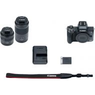 [아마존베스트]Canon EOS M50 Mirrorless 4K Vlogging Camera Bundle Kit with EF-M15-45mm + EF-M 55-200mm Lenses, Black
