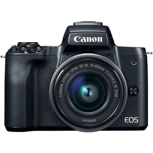 캐논 [아마존베스트]Canon EOS M50 Mirrorless Digital Camera with 15-45mm Lens (Black) + Pixibytes Bundle