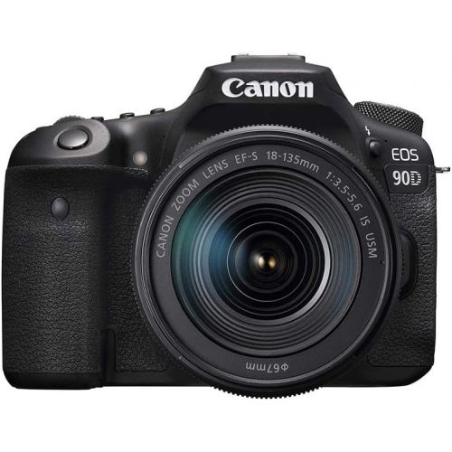 캐논 [아마존베스트]Canon DSLR Camera [EOS 90D] with 18-135 is USM Lens | Built-in Wi-Fi, Bluetooth, DIGIC 8 Image Processor, 4K Video, Dual Pixel CMOS AF, and 3.0 Inch Vari-Angle Touch LCD Screen, Bl