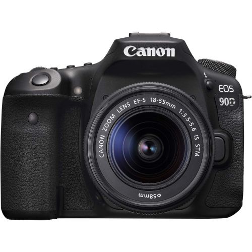 캐논 [아마존베스트]Canon DSLR Camera [EOS 90D] with EF-S 18-55 is STM Lens Kit, Built-in Wi-Fi, Dual Pixel CMOS AF and 3.0-inch Vari-Angle Touch Screen, Black