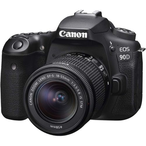 캐논 [아마존베스트]Canon DSLR Camera [EOS 90D] with EF-S 18-55 is STM Lens Kit, Built-in Wi-Fi, Dual Pixel CMOS AF and 3.0-inch Vari-Angle Touch Screen, Black