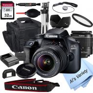 [아마존베스트]Als Variety-Canon Intl Canon EOS 4000D DSLR Camera with 18-55mm f/3.5-5.6 Zoom Lens + 32GB Card, Tripod, Case, and More (18pc Bundle)