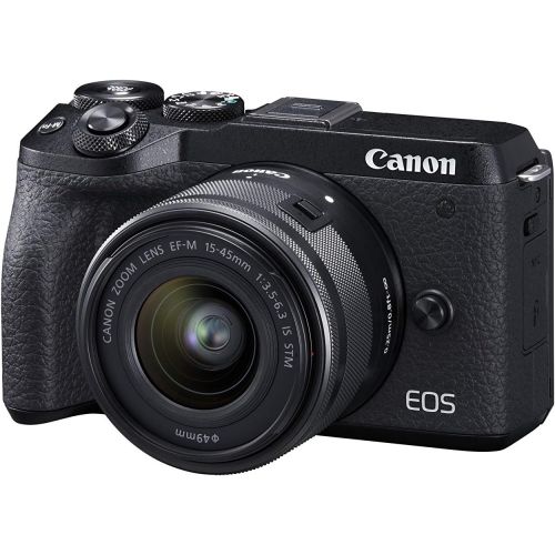 캐논 [아마존베스트]Canon EOS M6 Mark II System Camera 32.5 Megapixel 7.5 cm (3.0 Inch) Touchscreen LCD Digic 8 4K Video WLAN Bluetooth Black