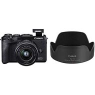 [아마존베스트]Canon EOS M6 Mark II System Camera (32.5 Megapixels, 7.5 cm (3.0 Inch), Touchscreen LCD, Display, Digic 8) Housing with Lens EF-M 15-45 mm F3.5-6.3 is STM Kit Black and EW-53 Lens