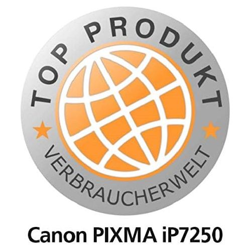 캐논 [아마존베스트]Canon Pixma IP7250 Inkjet Colour Printer With Auto Double Side Printing + Direct Disc Print, 9600DPI 1PL Print Technology capable of Producing HD Quality Photos