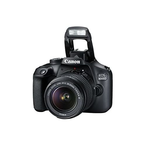 캐논 [아마존베스트]Canon EOS 4000D DSLR Camera and EF-S 18-55 mm f/3.5-5.6 III Lens - Black GB