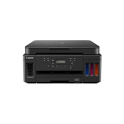 캐논 [아마존베스트]Canon PIXMA G6050 MegaTank Printer Refillable Inkjet Multifunctional Device DIN A4 (Scanner, Copier, WLAN, LAN, Duplex Print, Large Ink Tanks, High Range, Low Page Costs), Black