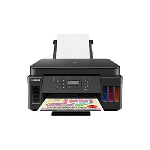 캐논 [아마존베스트]Canon PIXMA G6050 MegaTank Printer Refillable Inkjet Multifunctional Device DIN A4 (Scanner, Copier, WLAN, LAN, Duplex Print, Large Ink Tanks, High Range, Low Page Costs), Black