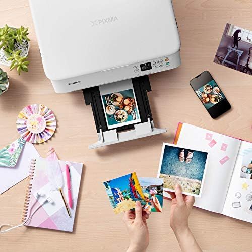 캐논 [아마존베스트]Canon Pixma TS5350 Colour Ink-Jet-All-in-One Device (Print, Scan, Copy, 3.8 cm LCD Display, WiFi, Print App, 4800x 1200Dpi), White