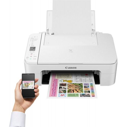 캐논 [아마존베스트]Canon PIXMA TS3151 Colour-Jet Multi-Function Device (Printing, Scanning, Copying, 3.8 cm LCD Display, Wi-Fi, Print App, 4,800 x 1,200 dpi, White