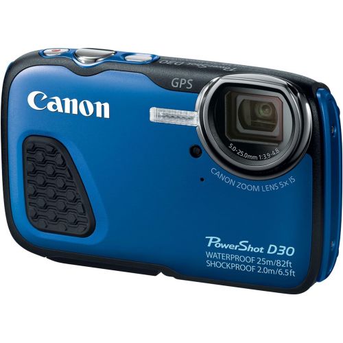 캐논 Canon PowerShot D30 Waterproof Digital Camera, Blue