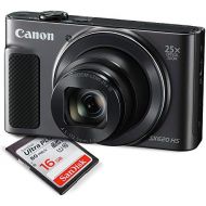 Canon PowerShot SX620 HS Digital Camera (Black) along with 16GB, Deluxe Accessory Bundle and Cleaning Kit