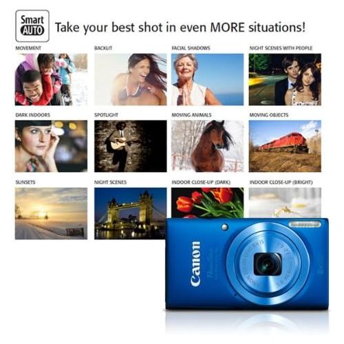 캐논 Canon PowerShot ELPH 115 16MP Digital Camera (Blue) (OLD MODEL)