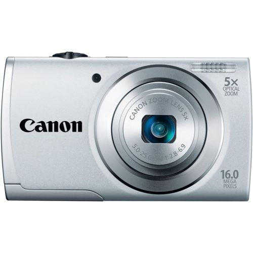 캐논 Canon PowerShot A2500 16MP Digital Camera with 5x Optical Image Stabilized Zoom with 2.7-Inch LCD (Silver) (OLD MODEL)