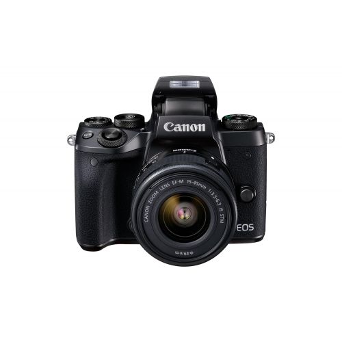 캐논 Canon EOS M5 Mirrorless Camera Kit 15-45mm Lens Kit - Wi-Fi Enabled & Bluetooth