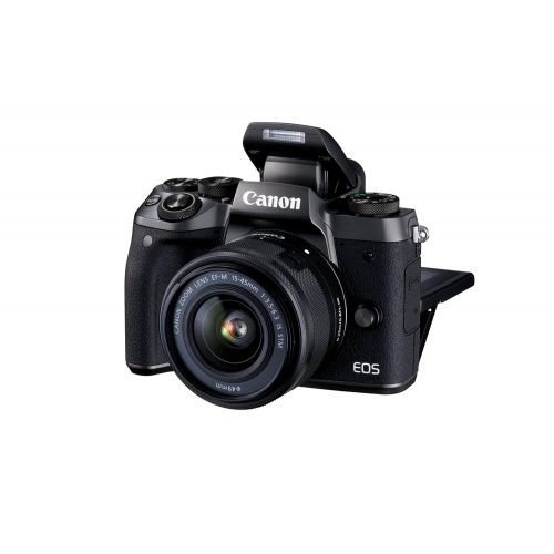 캐논 Canon EOS M5 Mirrorless Camera Kit 15-45mm Lens Kit - Wi-Fi Enabled & Bluetooth