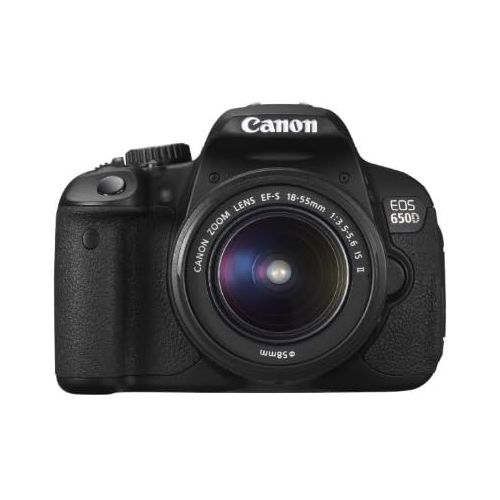 캐논 Canon EOS 650D Digital SLR Camera - Black (Inc. 18-55mm f3.5-5.6 IS II Lens Kit)