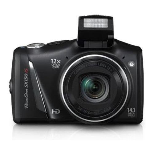 캐논 Canon PowerShot SX150 IS 14.1 MP Digital Camera with 12x Wide-Angle Optical Image Stabilized Zoom with 3.0-Inch LCD (Black) (OLD MODEL)