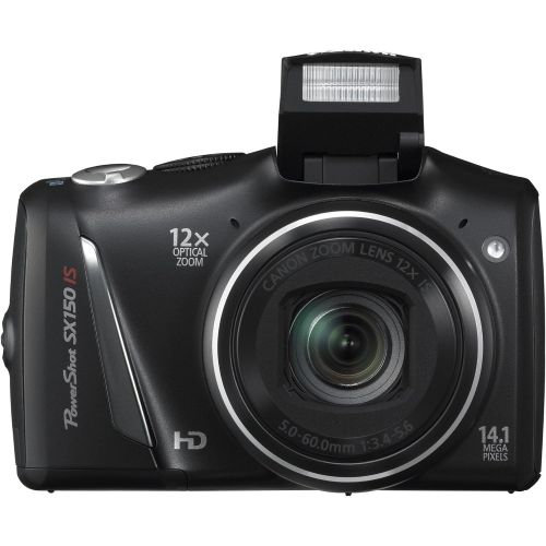 캐논 Canon PowerShot SX150 IS 14.1 MP Digital Camera with 12x Wide-Angle Optical Image Stabilized Zoom with 3.0-Inch LCD (Black) (OLD MODEL)