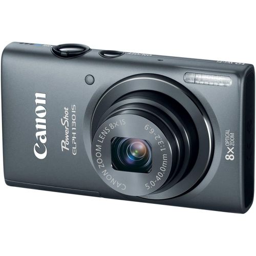 캐논 Canon PowerShot ELPH 130 IS 16.0 MP Digital Camera with 8x Optical Zoom 28mm Wide-Angle Lens and 720p HD Video Recording (Gray) (OLD MODEL)