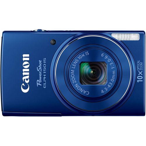 캐논 Canon PowerShot ELPH 150 IS Digital Camera (Blue)