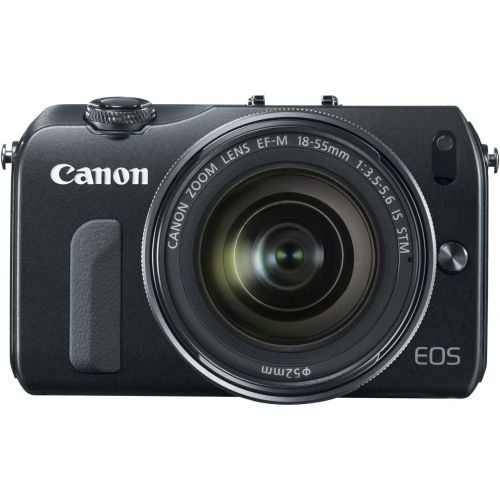 캐논 Canon EOS M 18.0 MP Compact Systems Camera with 3.0-Inch LCD and EF-M18-55mm IS STM Lens