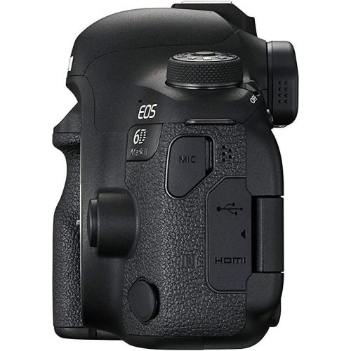 캐논 Canon EOS 6D Mark II DSLR Camera (Body Only), Canon BG-E21 Battery Grip, 2 Spare Batteries