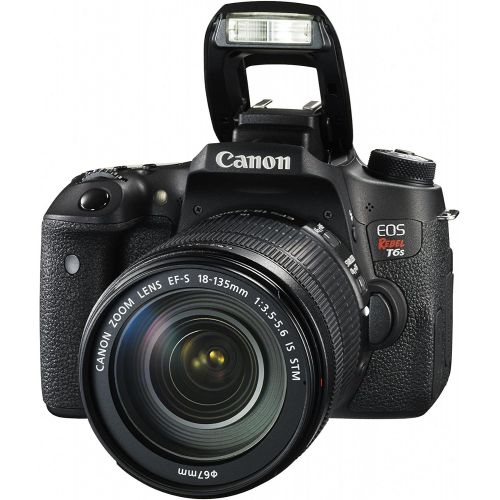 캐논 Canon EOS Rebel T6s Digital SLR with EF-S 18-135mm IS STM Lens - Wi-Fi Enabled