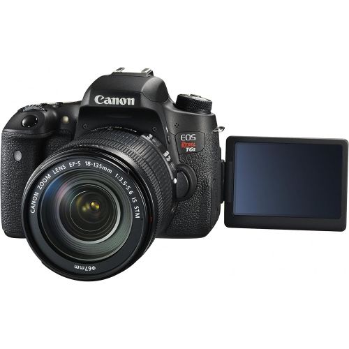 캐논 Canon EOS Rebel T6s Digital SLR with EF-S 18-135mm IS STM Lens - Wi-Fi Enabled
