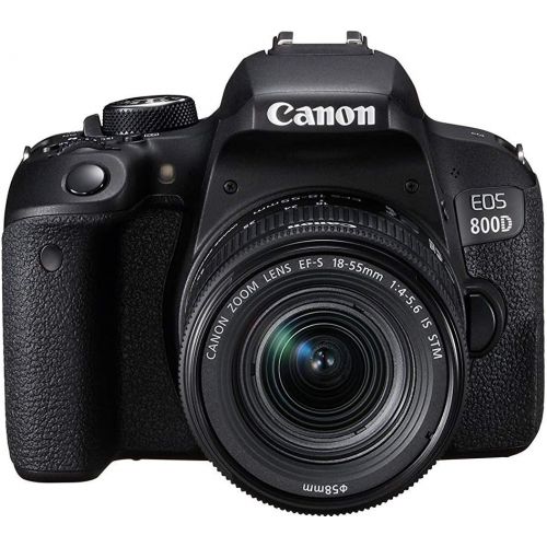 캐논 Canon EOS 800D Digital SLR with 18-55 is STM Lens Black (International Model No Warranty)