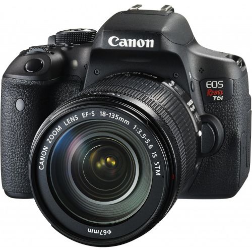 캐논 Canon EOS Rebel T6i Digital SLR with EF-S 18-135mm IS STM Lens - Wi-Fi Enabled