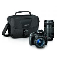 Canon EOS Rebel SL1 Digital SLR with 18-55mm STM + 75-300mm f4-5.6 III Lens Bundle (Black)