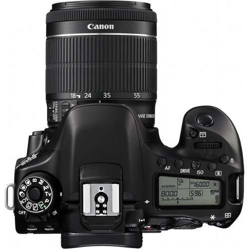 캐논 Canon Digital SLR Camera Body [EOS 80D] with EF-S 18-55mm f3.5-5.6 Image Stabilization STM Lens with 24.2 Megapixel (APS-C) CMOS Sensor and Dual Pixel CMOS AF (Black)