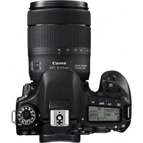 캐논 Canon Digital SLR Camera Body [EOS 80D] and EF-S 18-135mm f3.5-5.6 Image Stabilization USM Lens with 24.2 Megapixel (APS-C) CMOS Sensor and Dual Pixel CMOS AF (Black)