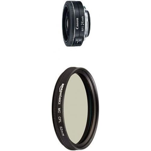 캐논 Canon EF-S 24mm f2.8 STM Lens with UV Protection Lens Filter - 52 mm