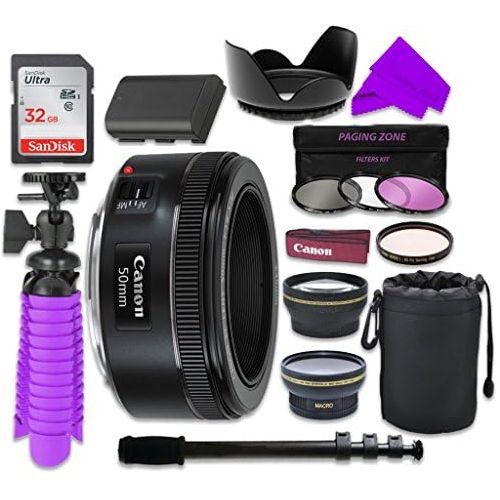 캐논 12 PC Accessory Kit with Canon EF 50mm f1.8 STM Lens