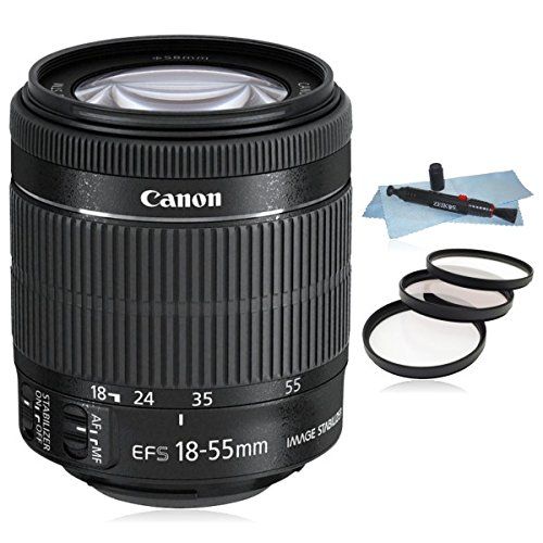 캐논 Canon EF-S 18-55mm f3.5-5.6 IS STM Lens (White Box) for Canon EOS SLR Cameras 7D II, 7D, 70D, 60D, 50D,... T6i, T5i, T6, T5, 1200D, T3i, T4i, SL1, 700D, 760D 750D, 650D, 600D.....