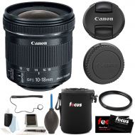 Canon EF-S 10-18mm f4.5-5.6 IS STM Lens with 67mm UV Protector and Accessory Bundle