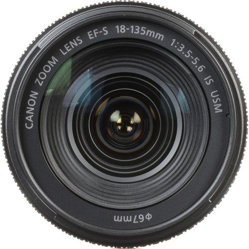 캐논 Canon 1276C002-IV EF-S 18-135mm f3.5-5.6 Image Stabilization USM Lens (Black) (International Model) No Warranty [Bulk Packaging]