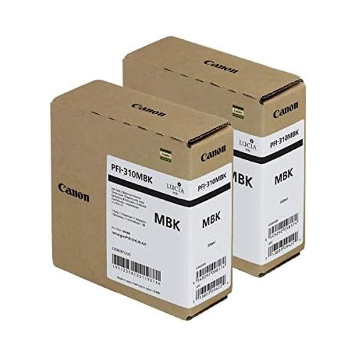 캐논 Canon 2 Pack PFI-310 330ml Matte Black Pigment Ink Tank for imagePROGRAF TX-2000, TX-3000 and TX-4000 Printers