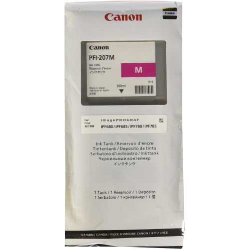 캐논 Canon PFI-207 M Ink for iPF Printers (300ml) - Magenta